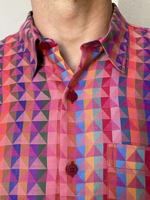 Neues Missoni Herren-Hemd, 100% Baumwolle, kurzärmelig, Größe 50 Bild 9