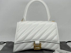 Balenciaga Sanduhr-Stepp-Monogramm-Henkeltasche Schultertasche