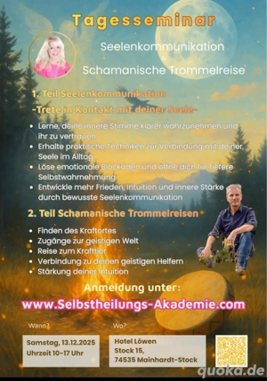 Tagesseminar Seelenkommunikation und schamanische Trommelreise