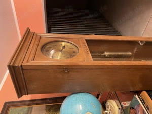 Standuhr Eiche mit Gong um 1900 antik läuft Bild 4