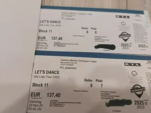  2x Let's Dance Tickets 29.11 in Stuttgart