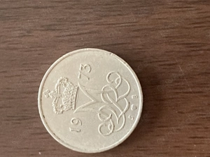 Münze Münzen Umlaufmünze Dänemark 10 Öre 1973 Bild 2