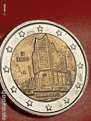 2 Euro Hamburg Elbphilharmonie Deutschland 