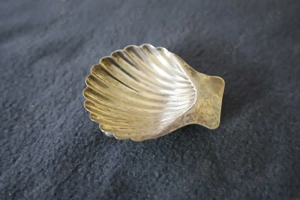 925 Silber Saliere Gewürzschale Muschelschale Sterling Silber Antik