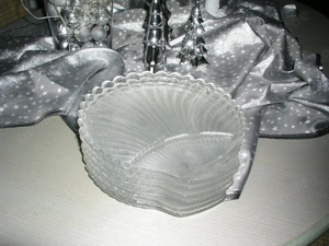 6 Fondueteller Muschelform Vintage 70er für ein stilvolles Weihnachten !