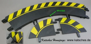 Randstreifen Kurve 1 60 a 20561 gelb Carrera Exclusiv Evo a.f. Carrera Digital   alte Carrera 124