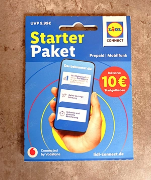 Lidl Connect Sim Karte Startpaket Aktiv und Neu