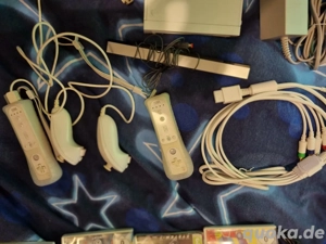 Wii mit komplettem Zubehör und 6 Spiele zu verkaufen 