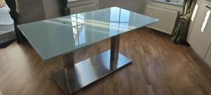 Esszimmertisch Glas   ausziehbar 160cm - 250cm x 90cm