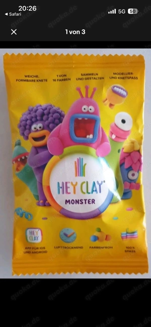 Hey Clay Original Karton mit 500 Päckchen Rewe