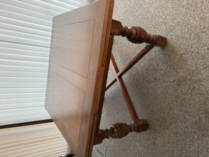 Massiver Holztisch, wohl Gründerzeit 