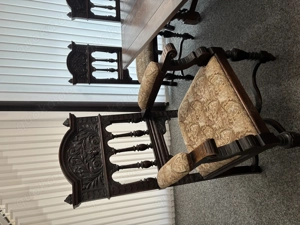 Holzstühle massiv, Rarität, wohl Gründerzeit