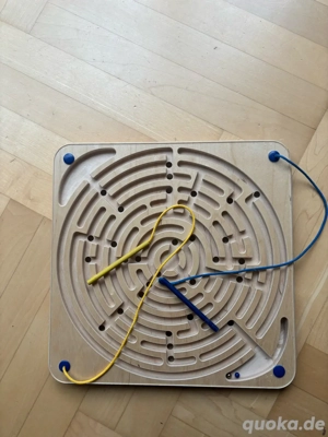 Holz-Labyrinth mit Kugel   Holzspielzeug   Geschicklichkeitsspiel
