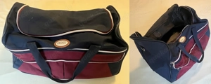 Reisetasche blau rot