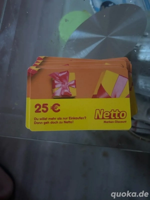 Netto Gutscheine   12 Stück   25  (Gesamtwert 300 )