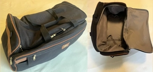 Reisetasche schwarz braun