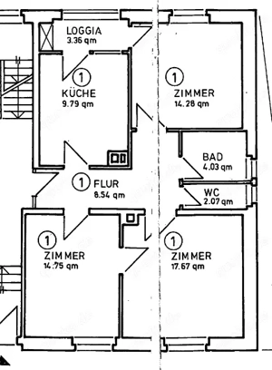 Pforzheim- Nordstadt, 3-ZKB, Erdgeschoß, 78qm, EK, sep. WC, 