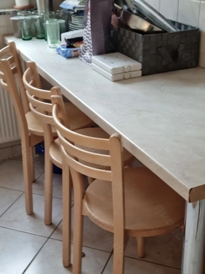 Einbauküche in Holzoptik mit AEG & Bosch Geräten- sehr gepflegt