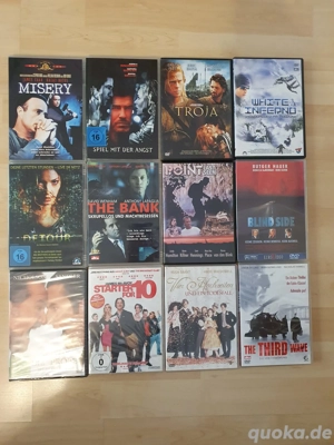 12 Film DvD's - Misery, Troja, Blind Side, Die Probe uvm.