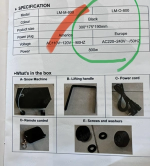 Vevor Schneemaschine