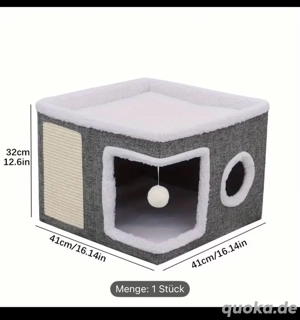 ...Doppelstöckiges Katzenkorb-Katzenbett...