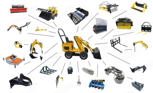 Mini Radlader Mit Geradem Arm NEU