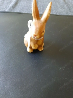 Mittelgroßer Osterhase Keramik Hase Dekoartikel Osterdeko