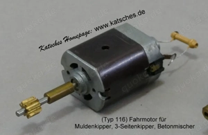 Motor Typ 116 für 3-Seiten Kipper Muldenkipper Betonmischer Carrera UNI Transpo