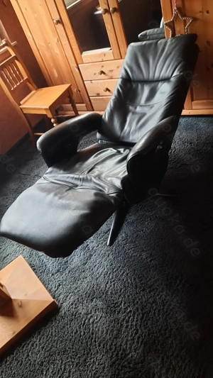 Elektrisch verstellbarer Leder-Relax-Sessel