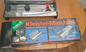 Nespoli Perfecta Kleister-Maschine zum Tapezieren Edelstahl neuwertig 