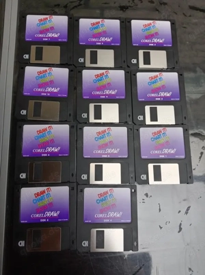 Corel Draw Retro Disketten