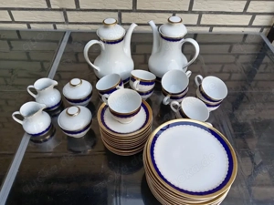 Kaffeeservice - Winterling, Kirchenlamitz "Echt Kobalt Scharffeue