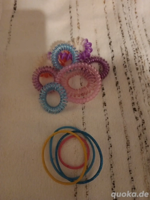 Mädchen Haarband Gummi und blastik bunt