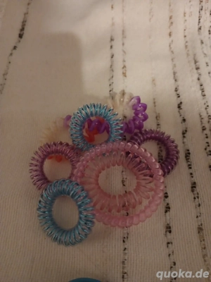 Mädchen Haarband Gummi und blastik bunt - image 2