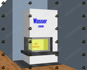 Kaminbausatz  IMPERIAL EXTRA b Volcano WLh 18KW WASSER Kamin L-Kamin Ofen Neu Hajduk LDF-Kamine