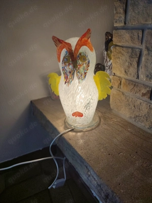 Glaseule mit Beleuchtung