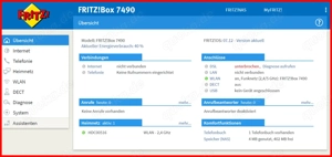 AVM Fritz!Box 7490 VDSL ADSL WLAN IP-Router mit Zubehör Bild 6