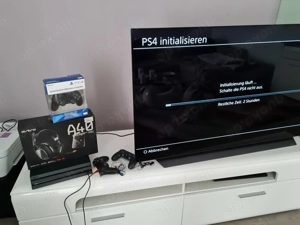 Ps4 pro, 3 controller + headset A40 