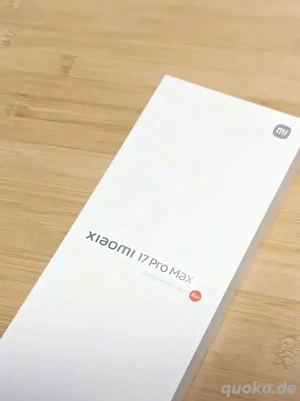 Xiaomi 17 pro max neu