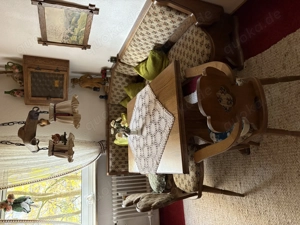 Eckbank Bauerstube Tisch und 3 Stühle (ohne Deko)