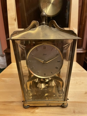 Drehpendeluhr Schatz Messing mechanisch antik 