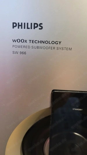 Philips Powered Subwoofer, Heim Audiosystem Bass Verstärker mit Lautsprechern Bild 3