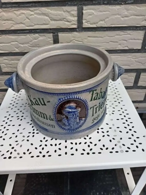 Kautabaktopf Grimm u Triepel Nordhausen 1849 Topf Kautabak Deko