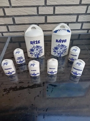 8 Vintage Keramik Vorratsdosen