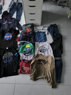 Großes Jungen Kleiderpaket Größe 134 140 87 teilig