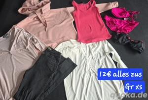 7tlg Paket gr.xs Damen Jeans pullover Bluse etc 