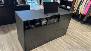 ladentisch thresen theke anthrazitschwarz