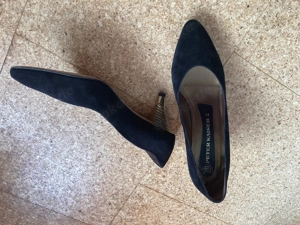 Elegante Pumps echt Wildleder in schwarz Gr.6,5