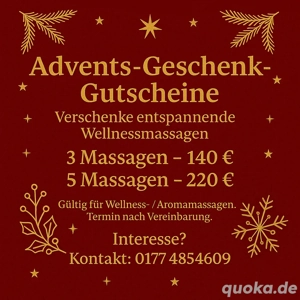    Geschenkidee: Wellness-Massage Gutscheine in Bremen