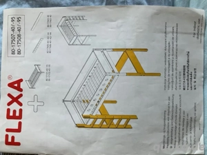 FLEXA White Mittelhohes Bett mit Schrägleiter weiß